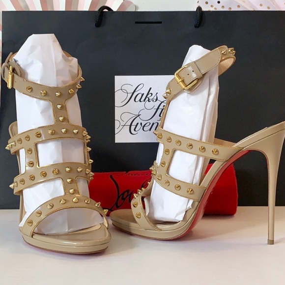 NEW Christian Louboutin Studded Sandal - Picture 2 of 8